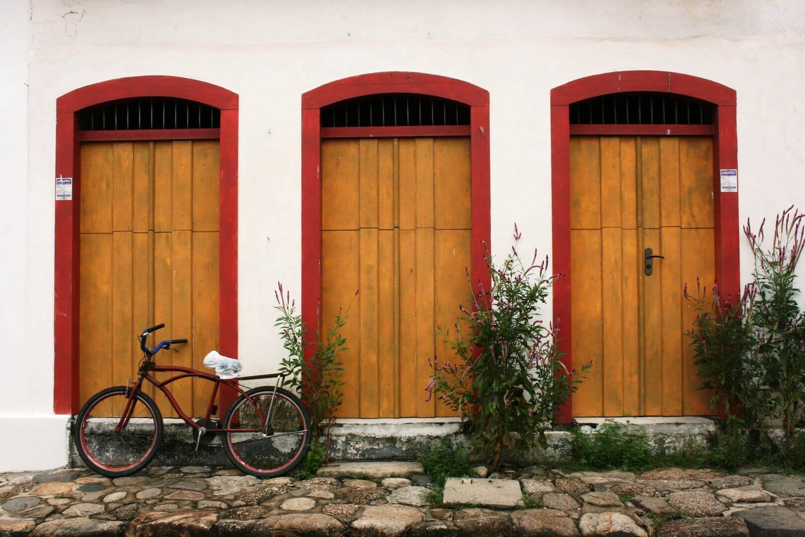Tradicional fachada dos imóveis do Centro Histórico.